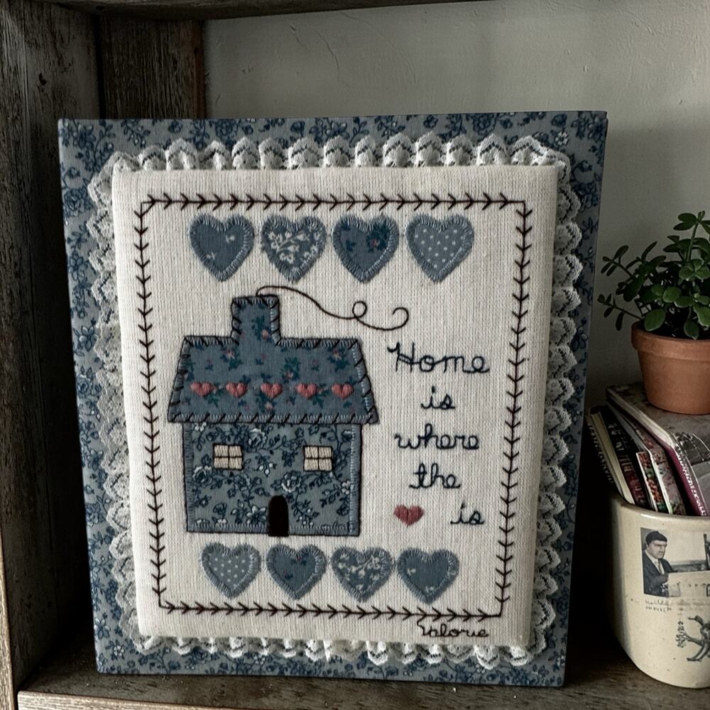 Handmade Home Is Where the Heart Is Fabric Binder Album